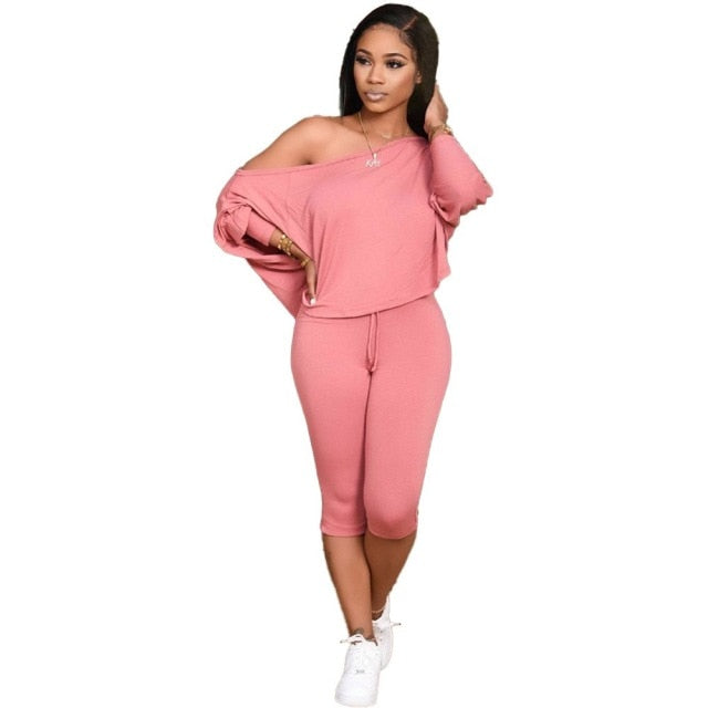 Conjunto de pantalón capri loungewear